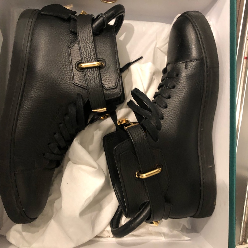 MENS BUSCEMI HIGHTOP SNEAKERS BLACK